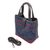 Cotton batik shoulder bag, 'Hmong Contrast' - Batik Cotton Shoulder Bag with Faux Leather Accents (image 2f) thumbail