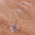 Multi-gemstone pendant necklace, 'Spiral Peace' - Bezel Set Multi-Gemstone Spiral Chakra Pendant Necklace (image 2c) thumbail