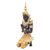 Brass sculpture, 'Golden Angel' - 17 In Brass Sculpture of a Praying Female Buddhist Angel (image 2a) thumbail