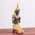 Brass sculpture, 'Golden Angel' - 17 In Brass Sculpture of a Praying Female Buddhist Angel (image 2c) thumbail
