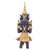 Brass sculpture, 'Golden Angel' - 17 In Brass Sculpture of a Praying Female Buddhist Angel (image 2f) thumbail