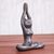 Brass sculpture, 'Cat Woman Yoga' - Hand Cast Brass Yoga-Themed Cat Woman Sculpture (image 2c) thumbail