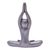 Brass sculpture, 'Cat Woman Yoga' - Hand Cast Brass Yoga-Themed Cat Woman Sculpture (image 2f) thumbail