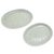 Celadon ceramic plates, 'Cool Lotus' (pair) - Handmade Celadon Ceramic Lotus Leaf Plates (Pair) (image 2e) thumbail
