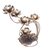 Steel tealight holder, 'Lotus Ceremony' - Hand Made Steel and Glass Lotus Tealight Holder (image 2a) thumbail
