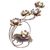 Steel tealight holder, 'Lotus Ceremony' - Hand Made Steel and Glass Lotus Tealight Holder (image 2d) thumbail