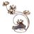 Steel tealight holder, 'Lotus Ceremony' - Hand Made Steel and Glass Lotus Tealight Holder (image 2e) thumbail