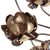 Steel tealight holder, 'Lotus Ceremony' - Hand Made Steel and Glass Lotus Tealight Holder (image 2f) thumbail