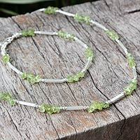 Peridot jewelry set,