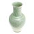 Celadon ceramic vase, 'Blooming Season' - Celadon Ceramic Floral-Motif Vase (image 2c) thumbail