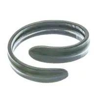 Leather cuff bracelet, 'Embrace Glamour' - Handcrafted Green Adjustable Unisex Leather Cuff Bracelet