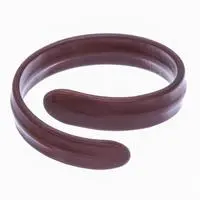 Leather cuff bracelet, 'Embrace Elegance' - Brown Adjustable Unisex Leather Cuff Bracelet from Thailand