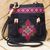 Cotton shoulder bag, 'Mountain Signals' - Hill Tribe Embroidered Cotton Shoulder Bag thumbail