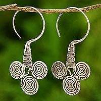 Silver dangle earrings,
