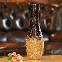 Eggshell mosaic vase,