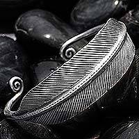 Silver cuff bracelet,