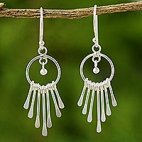 Sterling silver chandelier earrings Catch the King s Eye Thailand