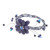 Lapis lazuli wrap bracelet, 'Blue Bouquet' - Lapis Lazuli Beaded Bracelet (image 2c) thumbail