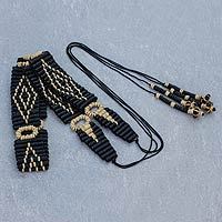 Coconut shell belt,