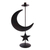 Eiserner Kerzenständer, 'Night Sky - Kerzenhalter mit eisernem Mond und Sternenmotiv