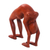 Wood statuette, 'Lithe Yoga Backbend' - Wood statuette (image 2c) thumbail