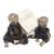 Wood bookends, 'Dogs Like to Read' - Wood bookends (image 2c) thumbail