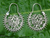Sterling silver hoop earrings, 'Gate to Paradise' - Sterling Silver Filigree Earrings