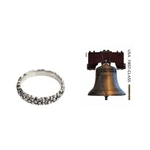 Sterling silver flower ring, 'Silver Garland' - Floral Sterling Silver Band Ring