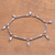 Sterling silver anklet, 'New Star' - Sterling silver anklet thumbail