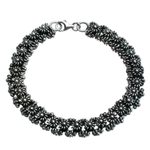 Sterling silver link bracelet, 'Daisy Chain' - Handmade Sterling Silver Bracelet from Indonesia