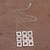 Sterling silver pendant necklace, 'Fair Square' - Handmade Sterling Silver Pendant Necklace (image 2c) thumbail