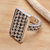 Sterling silver band ring, 'Woven Elegance' - Braid Motif Handcrafted Sterling SiIlver Cocktail Ring thumbail