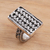 Sterling silver band ring, 'Woven Elegance' - Braid Motif Handcrafted Sterling SiIlver Cocktail Ring (image 2b) thumbail