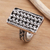 Sterling silver band ring, 'Woven Elegance' - Braid Motif Handcrafted Sterling SiIlver Cocktail Ring (image 2c) thumbail
