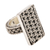 Sterling silver band ring, 'Woven Elegance' - Braid Motif Handcrafted Sterling SiIlver Cocktail Ring (image 2e) thumbail