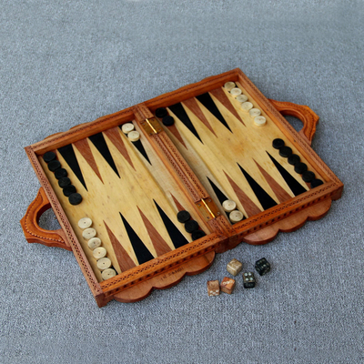 Backgammon-Set aus Holz - Backgammon-Set aus Holz
