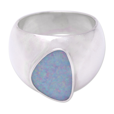 Opal band ring, 'Elegance' - Opal band ring