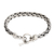 Sterling silver braided bracelet, 'Connected Lives' - Sterling Silver Braided Chain Bracelet (image 2b) thumbail