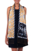 Batik silk scarf, 'Golden Paradise' - Handmade Silk Batik Scarf  (image 2a) thumbail
