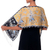 Batik silk scarf, 'Golden Paradise' - Handmade Silk Batik Scarf with Floral Motifs from Bali (image 2d) thumbail