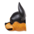 Wood mask, 'Courageous Black Chihuahua' - Wood mask (image 2d) thumbail