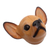 Wood mask, 'Courageous Brown Chihuahua' - Wood mask (image 2d) thumbail