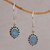 Opal dangle earrings, 'Fairy Princess' - Sterling Silver Opal Dangle Earrings (image p109064) thumbail