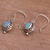 Opal dangle earrings, 'Fairy Princess' - Sterling Silver Opal Dangle Earrings (image p109064) thumbail