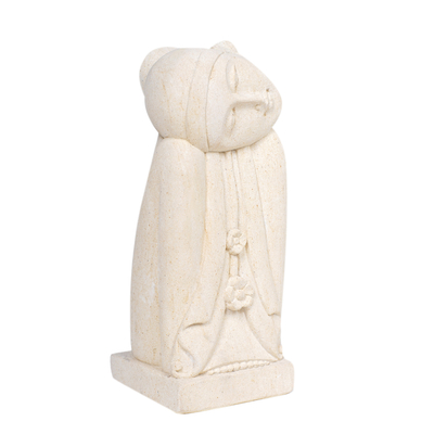 Sandstone sculpture, 'Beautiful Dreamer' - Hand Made Stone Sculpture from Indonesia