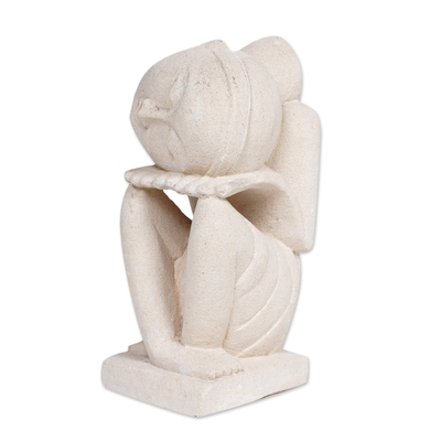 Sandstone sculpture, 'Lullaby' - Sandstone sculpture