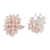 Perlen-Cluster-Ohrringe - Braut-Perlenohrringe aus Sterlingsilber
