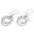 Sterling silver dangle earrings, 'Ring Ring' - Sterling silver dangle earrings (image 2b) thumbail