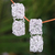 Sterling silver dangle earrings, 'Energized' - Modern Sterling Silver Dangle Earrings thumbail
