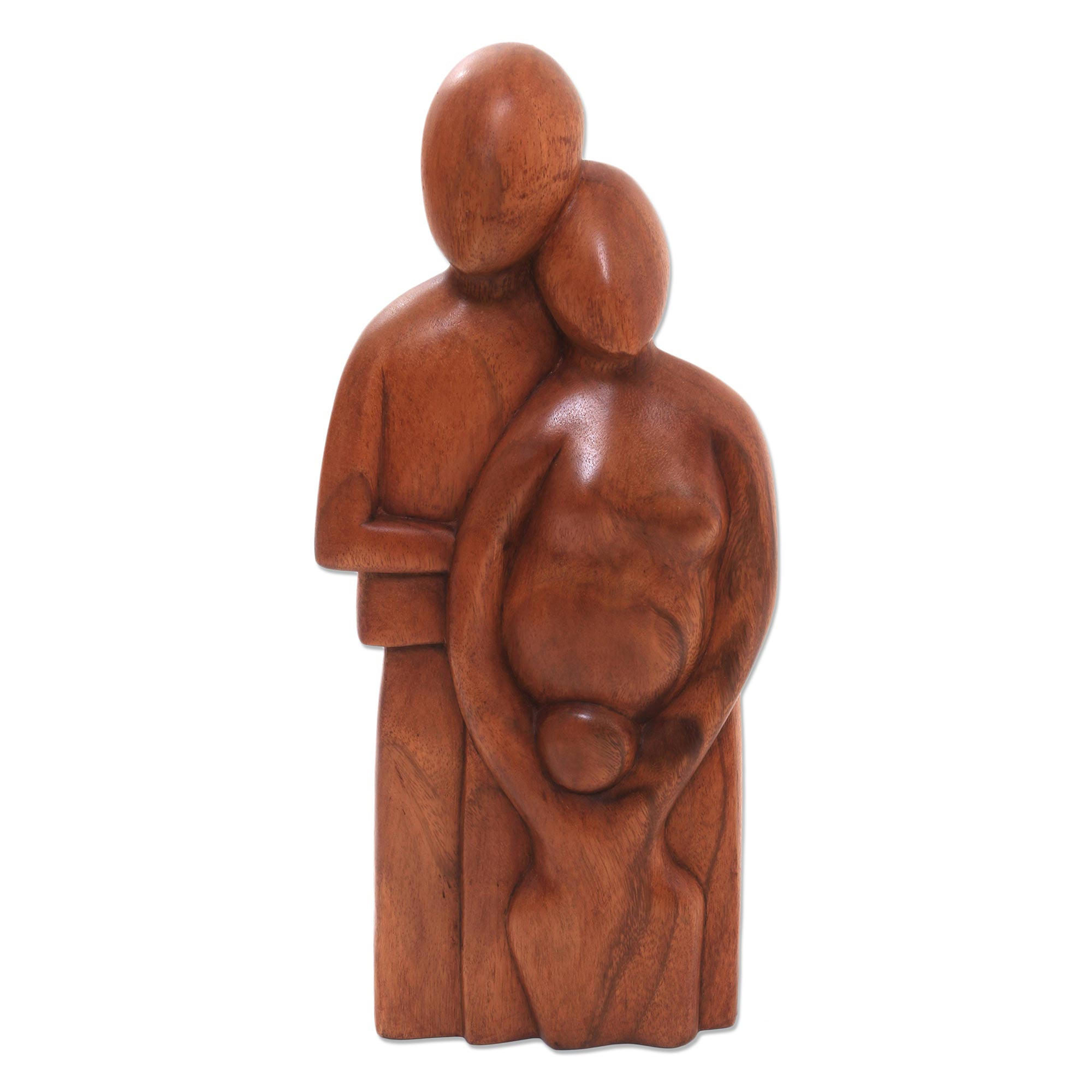 Unique Wood Sculpture from Indonesia - Family Love
